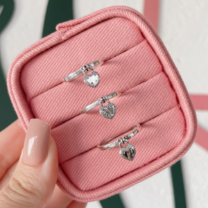 Anillo Corazón Colgante en Plata 925