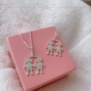 Percha con dos Nenas