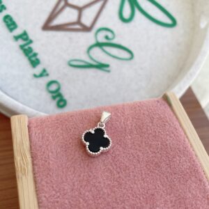 Dije Trébol Ónix Inspiración Van Cleef