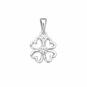 Dije trébol Calado Centro Circonia