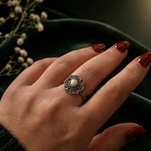 Anillo Perla de Cultivo trabajado