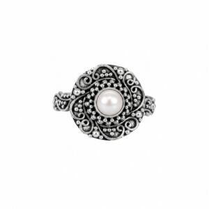 Anillo Perla de Cultivo trabajado