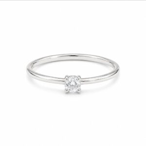 Anillo Solitario Clasico