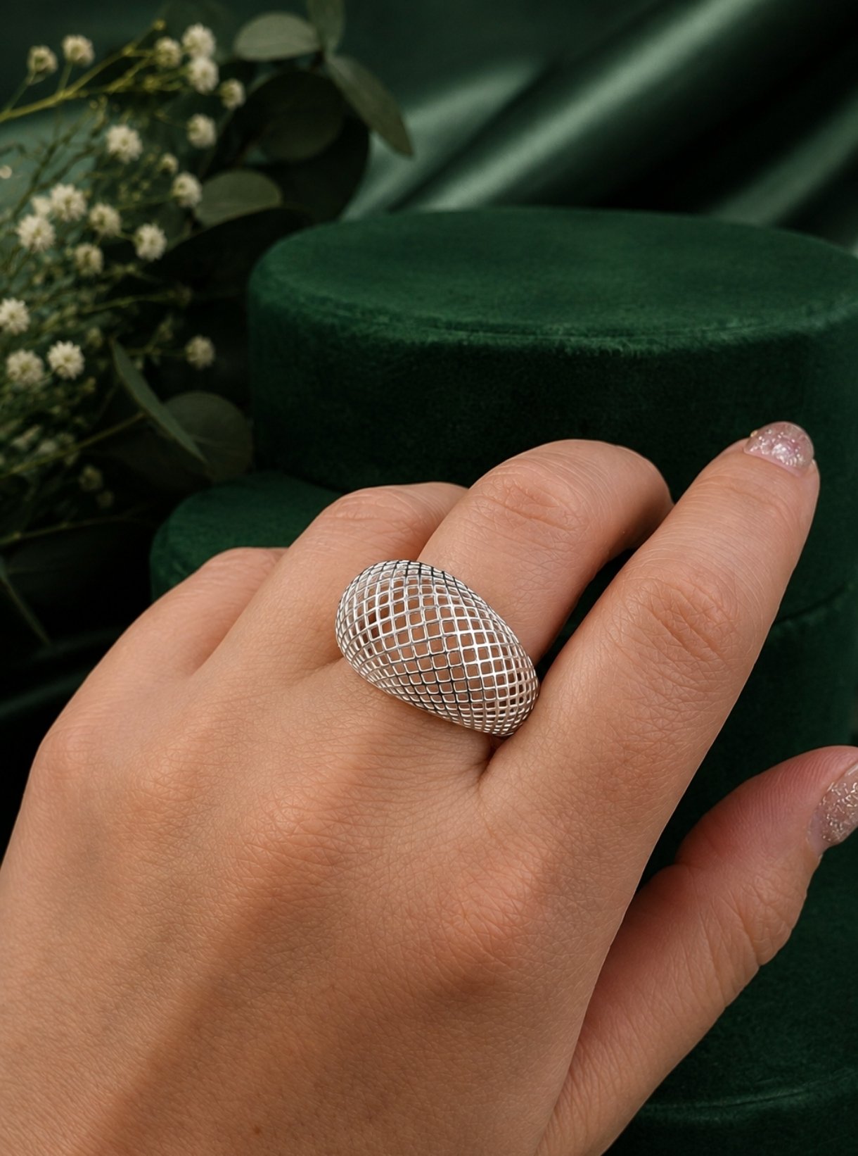 Anillo Bombé Calado