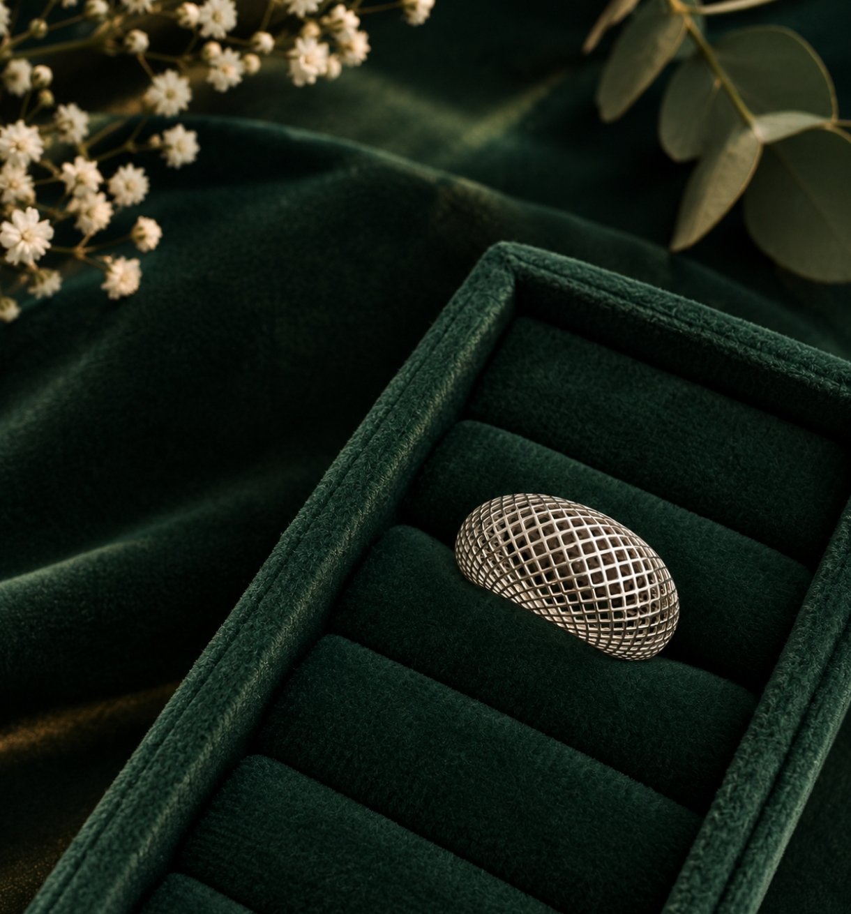 Anillo Bombé Calado - Imagen 2
