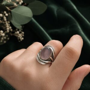 Anillo Cuarzo Rosa
