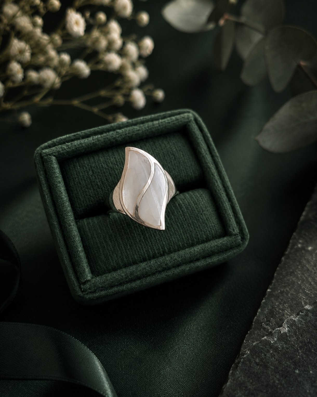 Anillo Hoja Nácar - Imagen 2