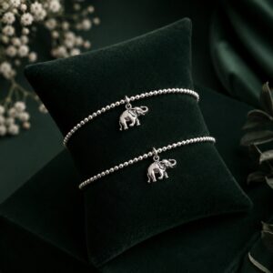 Pulsera Esferas Colgante Elefante