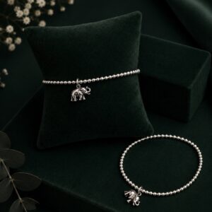 Pulsera Esferas Colgante Elefante