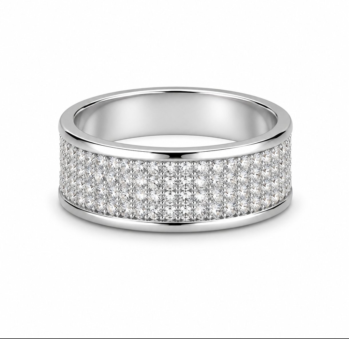 Anillo Ancho Circonias - Imagen 2