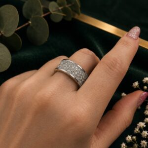 Anillo Ancho Circonias