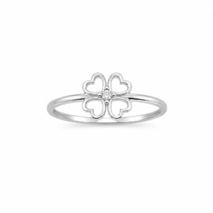 Anillo Trébol Calado Circonicia