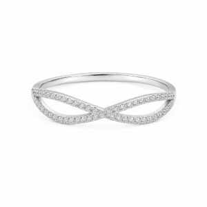Anillo Entrelazado  Circonias