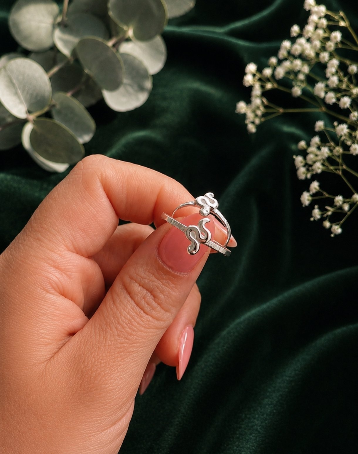 Anillo Serpiente lisa - Imagen 3