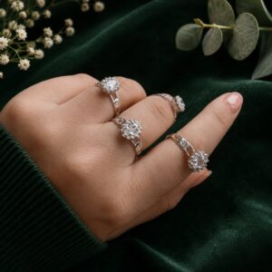 Anillo Halo Circonias