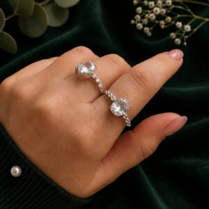 Anillo Circonia Oval
