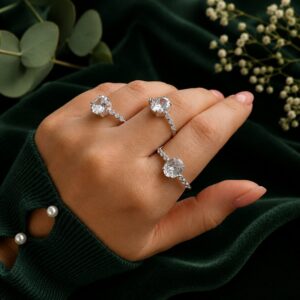 Anillo Circonia Oval