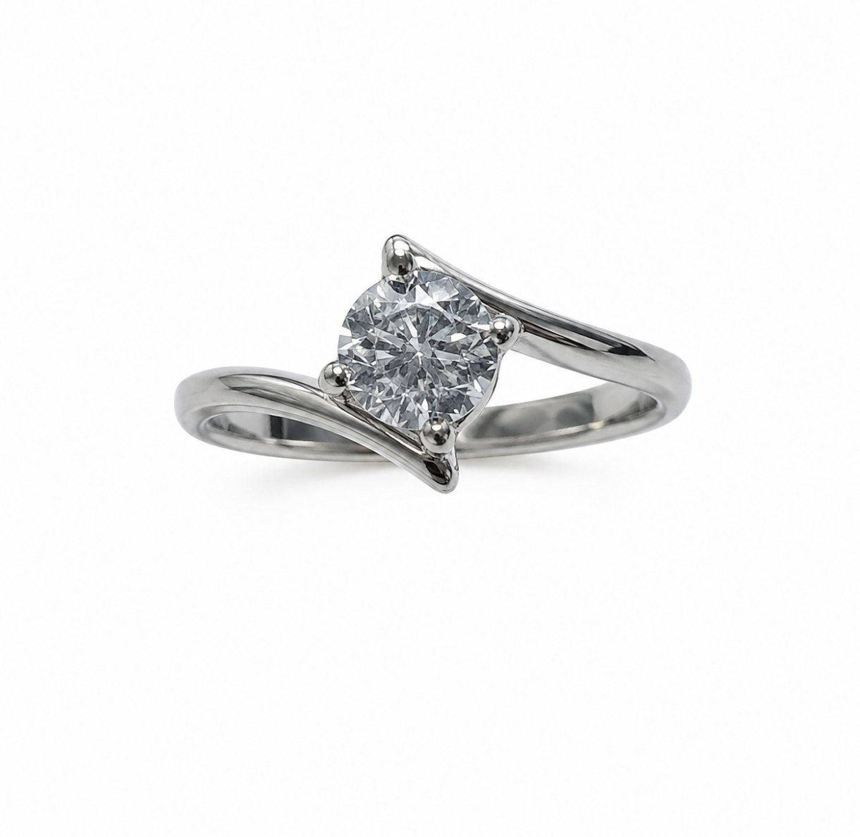 Anillo Solitario Cruzado - Imagen 2