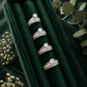 Anillo Triple con Circonias