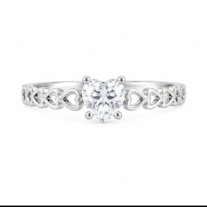 Anillo Circonia Corazón
