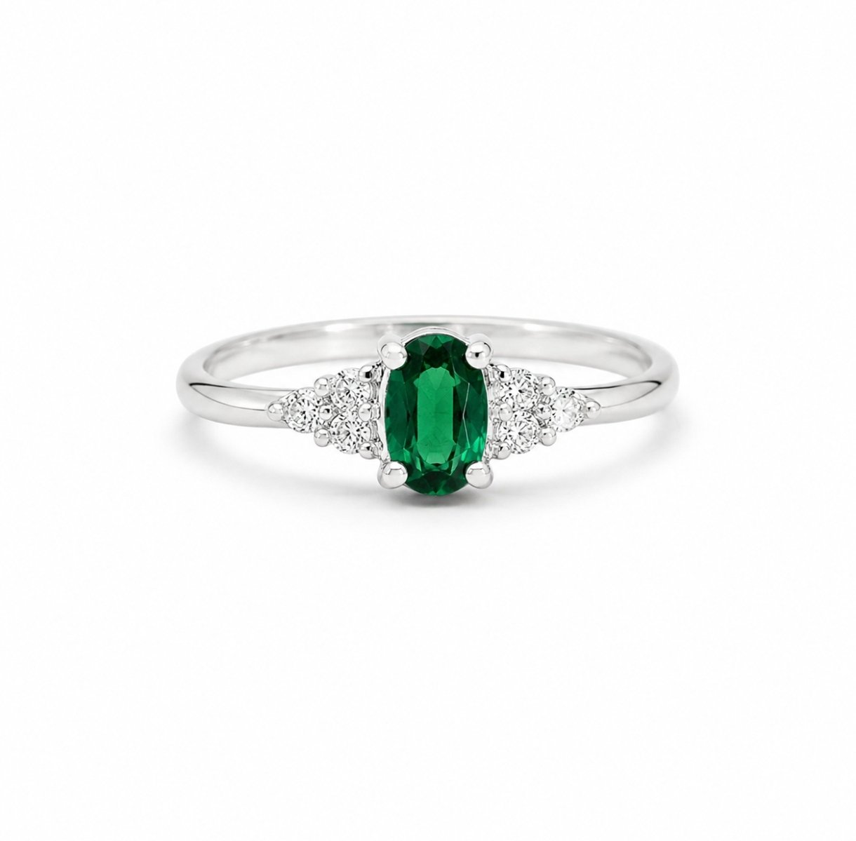 Anillo Circonia Verde - Imagen 3
