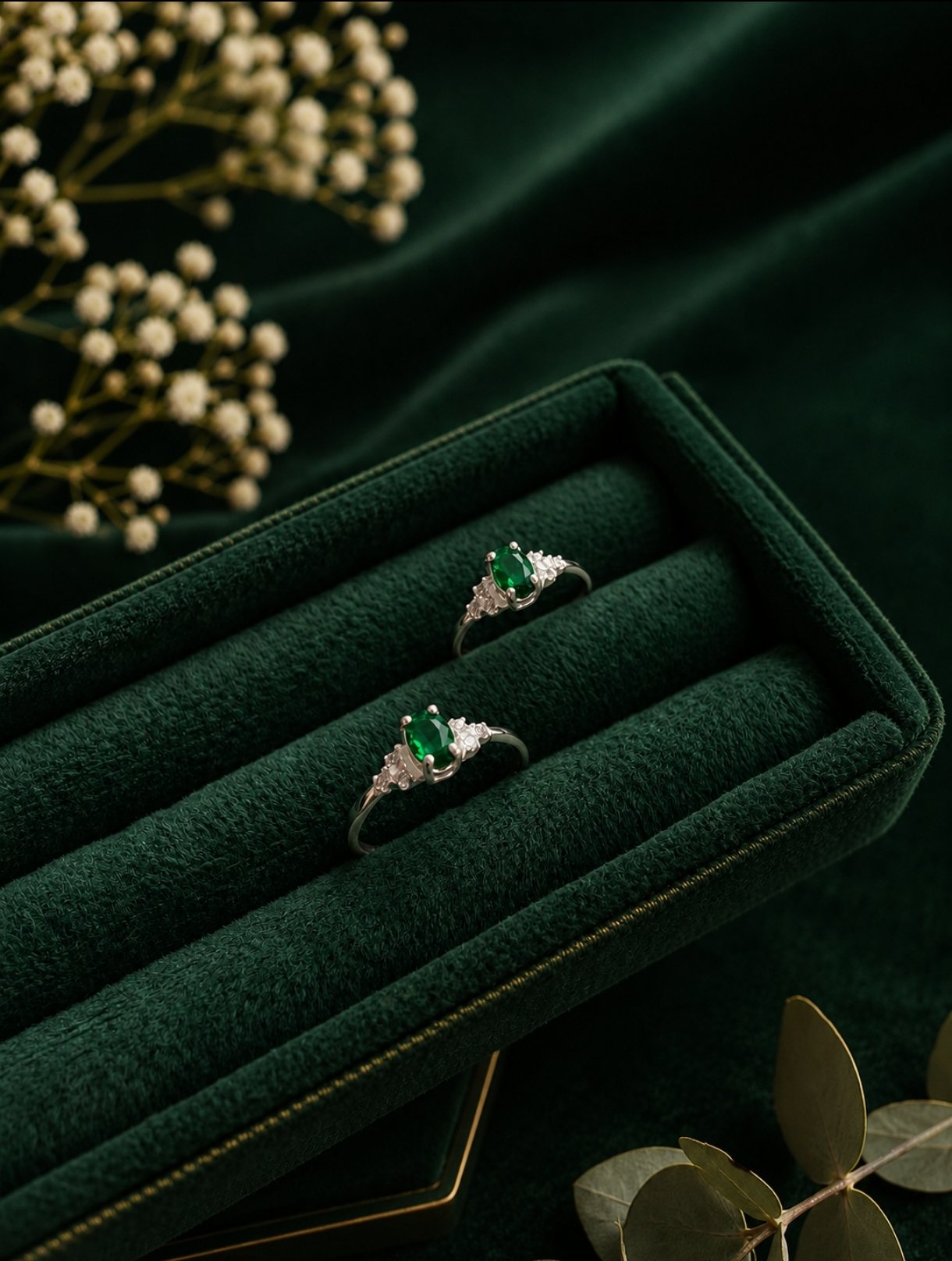Anillo Circonia Verde - Imagen 2