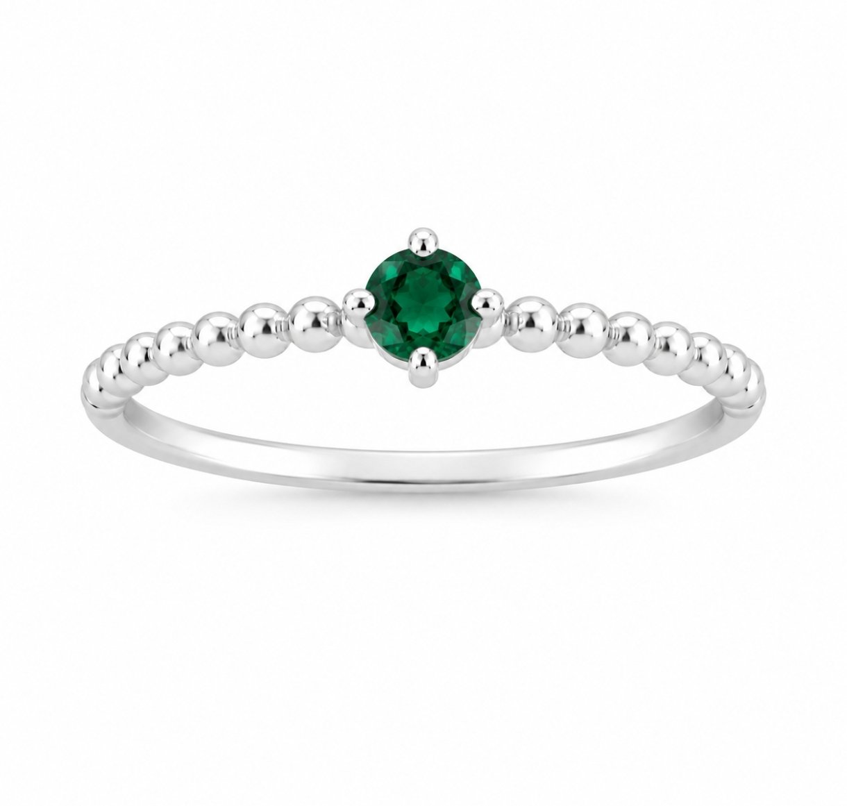 Anillo Esferas Circonia Verde - Imagen 3