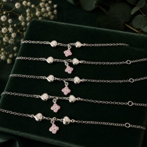Pulsera Infantil Flor Rosa