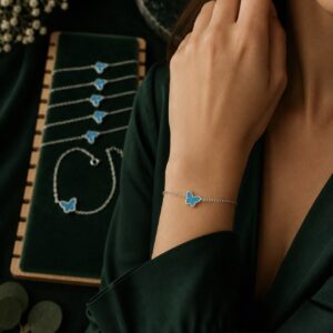 Pulsera Mariposa Turquesa