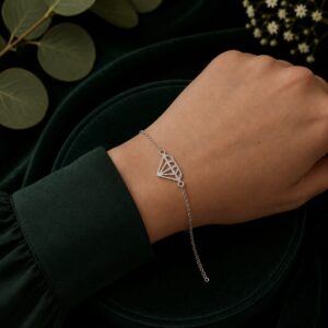 Pulsera Diamante de Plata