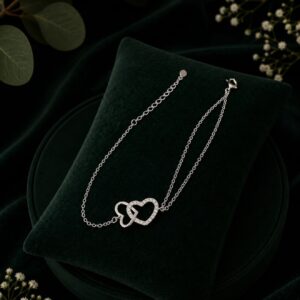 Pulsera Corazones Entrelazados