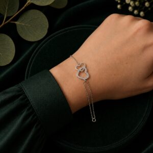 Pulsera Corazones Entrelazados
