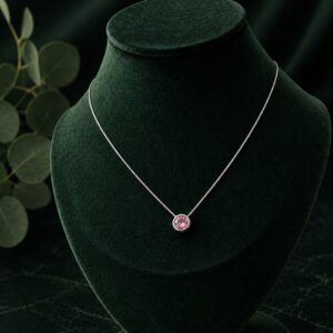 Cadena Punto de Luz Rosado
